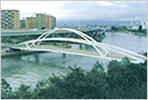 S58　大阪市大川橋（飛翔橋）架設工事